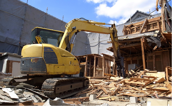 解体工事の実施